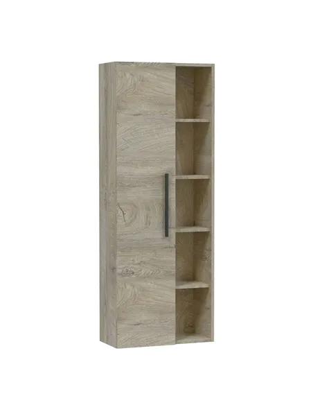 Neves Oak Effect Bathroom Vanity Storage Wall Mounted Cupboard, 3226