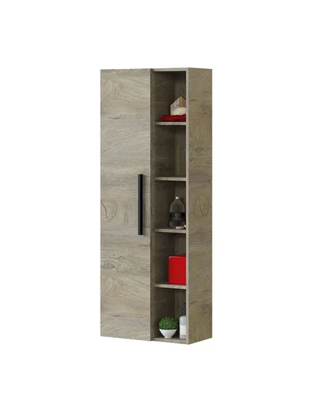 Neves Oak Effect Bathroom Vanity Storage Wall Mounted Cupboard, 3226