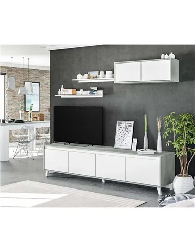 Nocca Grey and White TV Cabinet, 2964