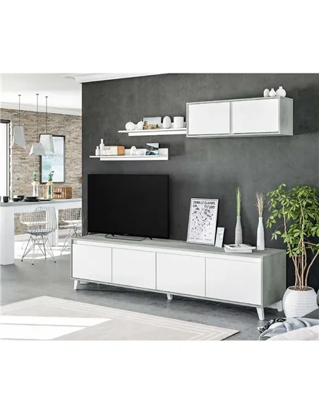 Nocca Grey and White TV Cabinet, 2964
