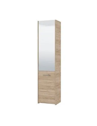 Osaka Oak Effect Tall Slim Shoe Cabinet Cupboard, 3452
