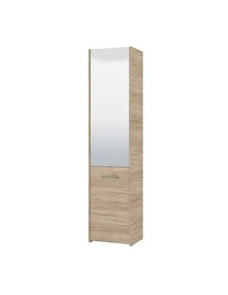 Osaka Oak Effect Tall Slim Shoe Cabinet Cupboard, 3452