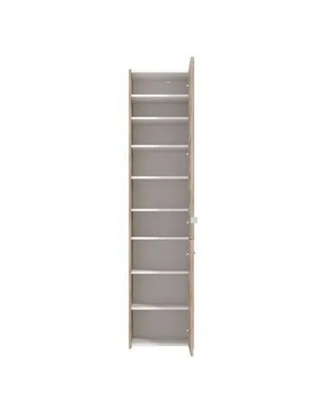 Osaka Oak Effect Tall Slim Shoe Cabinet Cupboard, 3452