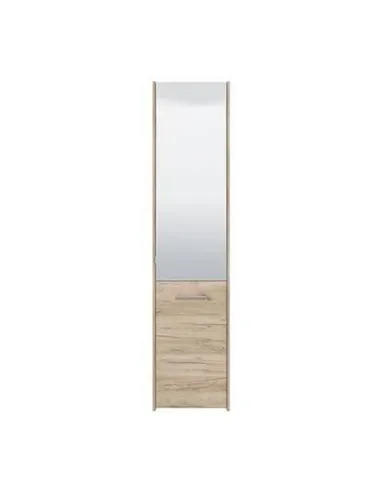 Osaka Oak Effect Tall Slim Shoe Cabinet Cupboard, 3452