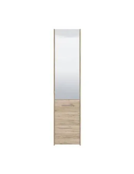 Osaka Oak Effect Tall Slim Shoe Cabinet Cupboard, 3452