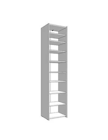 Osaka Oak Effect Tall Slim Shoe Cabinet Cupboard, 3452