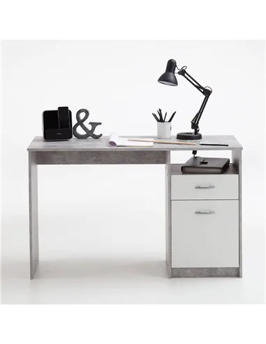 Rami Grey and White Desk, 2978