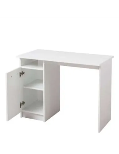 Reygo Matt White Home Office Computer Desk, 3035