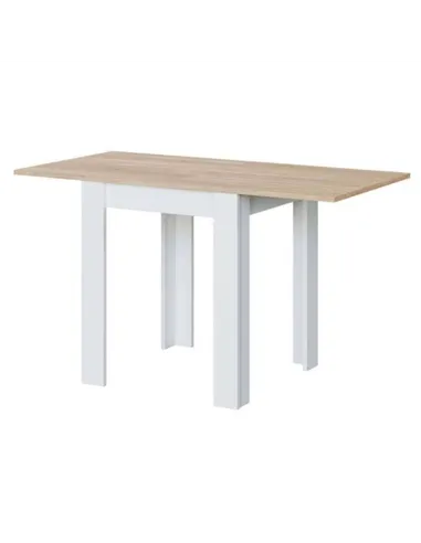 Riccardo White And Light Oak Effect Small Extending Dining Table, 3242