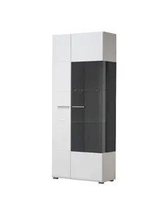 Royce White Tall Display Cabinet, 3060