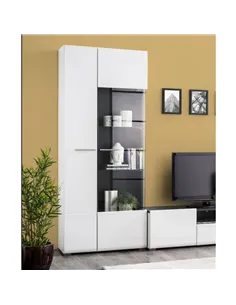Royce White Tall Display Cabinet, 3060 2