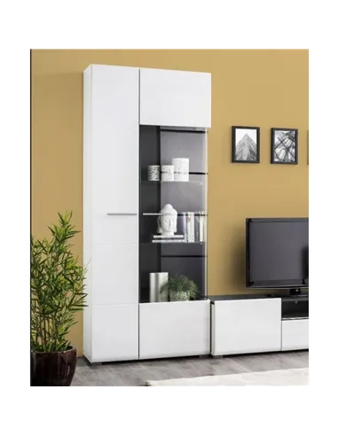 Royce White Tall Display Cabinet, 3060