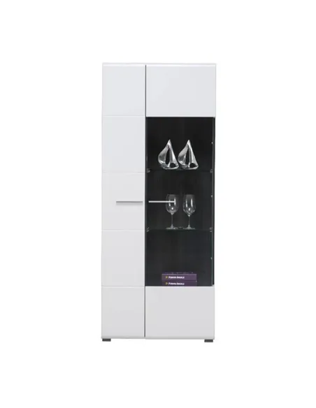 Royce White Tall Display Cabinet, 3060