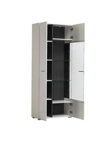 Royce White Tall Display Cabinet, 3060