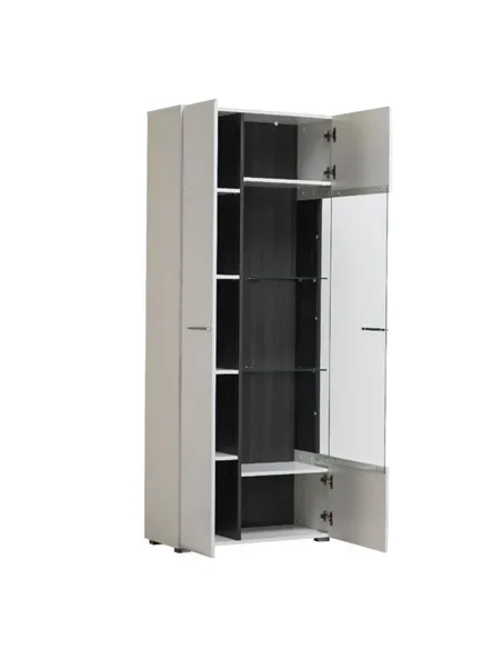Royce White Tall Display Cabinet, 3060
