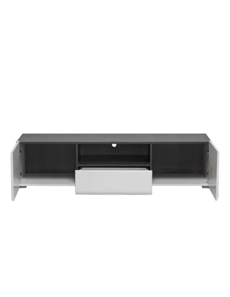 Royce White Tv Unit Cabinet, 3061