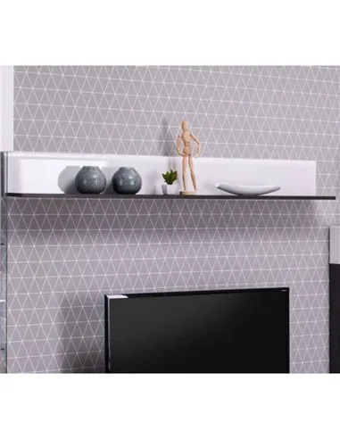 Royce White Wall Shelf, 3062