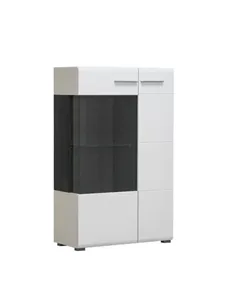 Royce White Short Display Cabinet, 3063