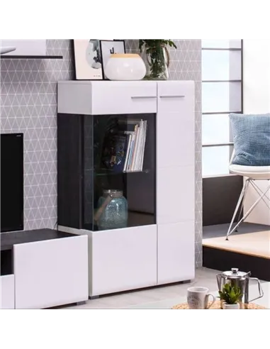 Royce White Short Display Cabinet, 3063