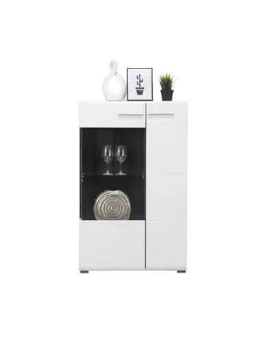 Royce White Short Display Cabinet, 3063