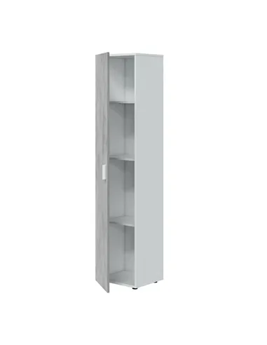 Ruben Narrow Grey & White 1 Door Universal Utility Storage Cupboard, 3245