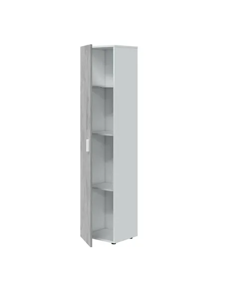 Ruben Narrow Grey & White 1 Door Universal Utility Storage Cupboard, 3245