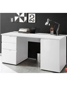Santino Large White Computer Desk S15, 2617 2