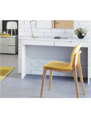 Santino White Gloss 2 Drawer Dressing Table S31, 2712