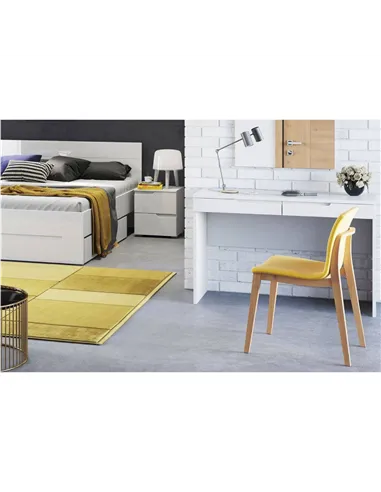 Santino White Gloss 2 Drawer Dressing Table S31, 2712