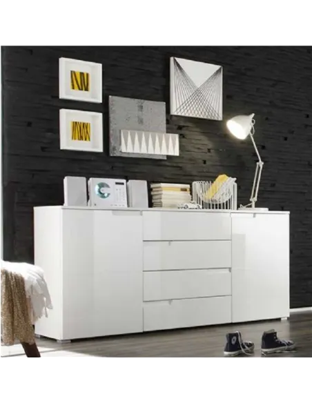 Santino White Wide Sideboard S8, 2616