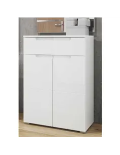 Santino White High Gloss Tall Sideboard S19, 2929