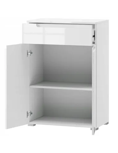 Santino White High Gloss Tall Sideboard S19, 2929