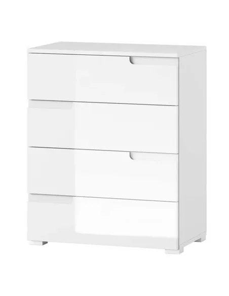 Santino White High Gloss Narrow Chest of Drawers S2, 2927