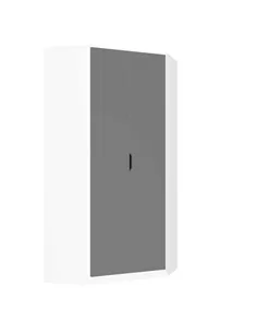 Santino Grey And White Corner Wardrobe, 2944