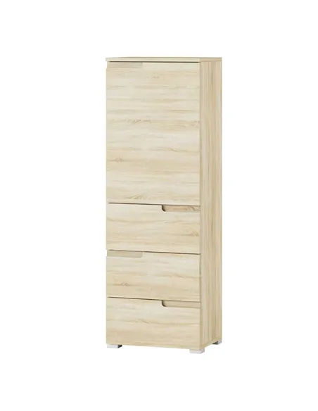 Santino Sonoma Oak Slim Tallboy Storage Unit, 2979