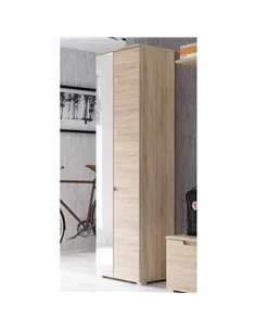 Santino Sonoma Oak Slim Wardrobe with Mirrored Door S22, 2987 2