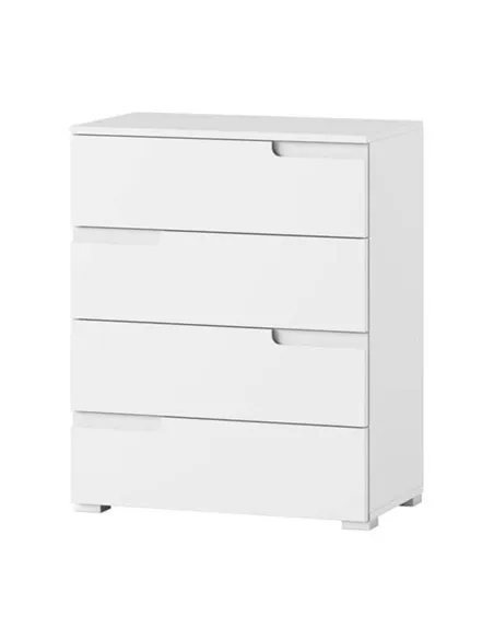 Santino White High Gloss Chest of Drawers S4, 2946
