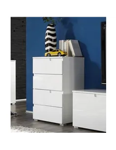 Santino White High Gloss Chest of Drawers S4, 2946 2