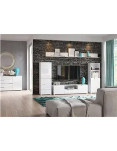 Santino White Short Narrow Bookcase, 2947 2