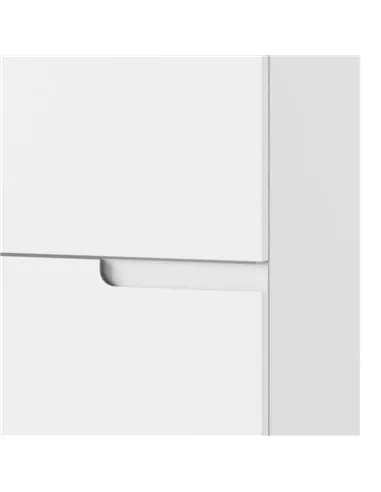 Santino White Short Narrow Bookcase, 2947