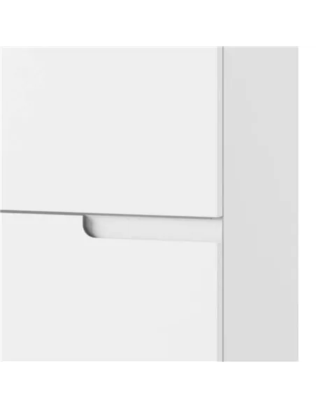 Santino White Short Narrow Bookcase, 2947