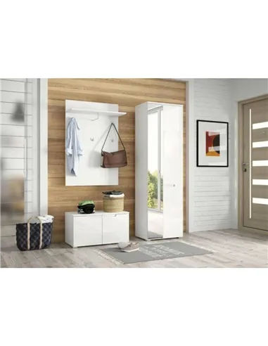 Santino White Hallway Storage Cupboard, 2948