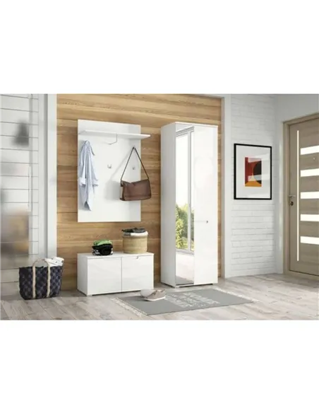 Santino White Hallway Storage Cupboard, 2948