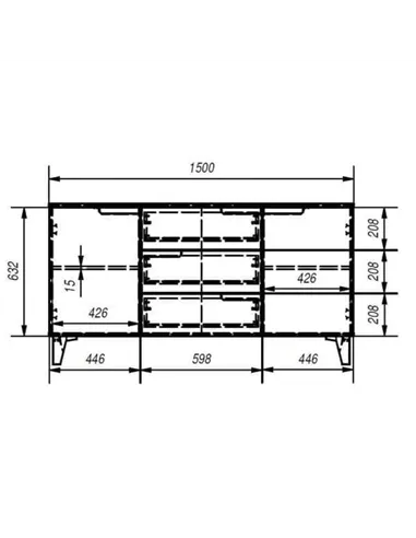 Santino Sonoma Oak Effect Large Wide 2 Door & 3 Drawer Sideboard, 3235