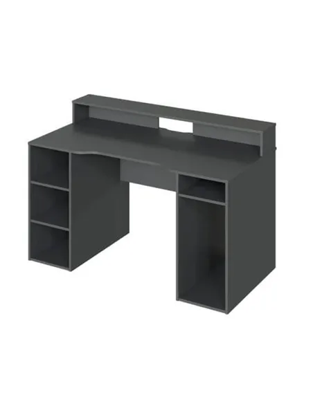 Sega Dark Grey Gaming Desk With Hutch, 3079