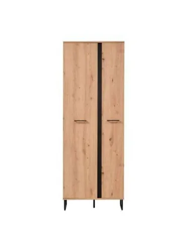 Sorrento Oak Effect Tall Slim 2 Door Wardrobe, 3125