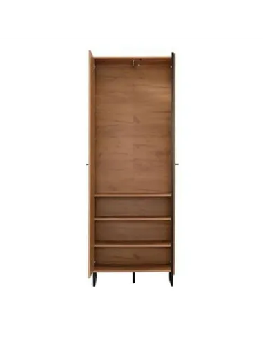 Sorrento Oak Effect Tall Slim 2 Door Wardrobe, 3125