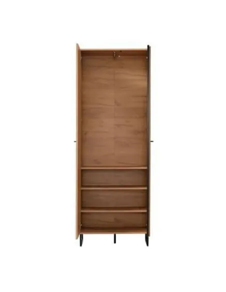 Sorrento Oak Effect Tall Slim 2 Door Wardrobe, 3125