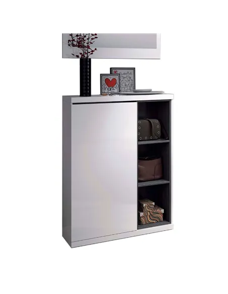 Tendi White Gloss Shoe Cabinet Hallway Unit, 2919