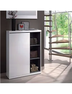 Tendi White Gloss Shoe Cabinet Hallway Unit, 2919 2